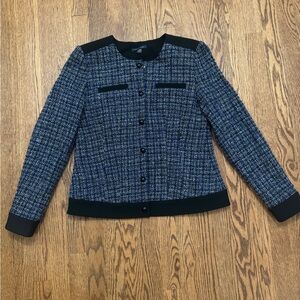 Tommy Hilfiger Tweed Blue And Black Women’s Blazer Size 8